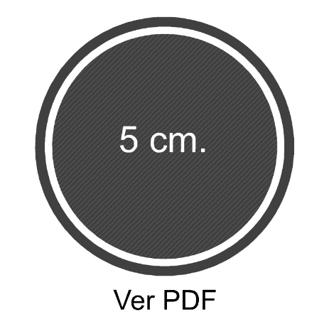 parches de 5 cm